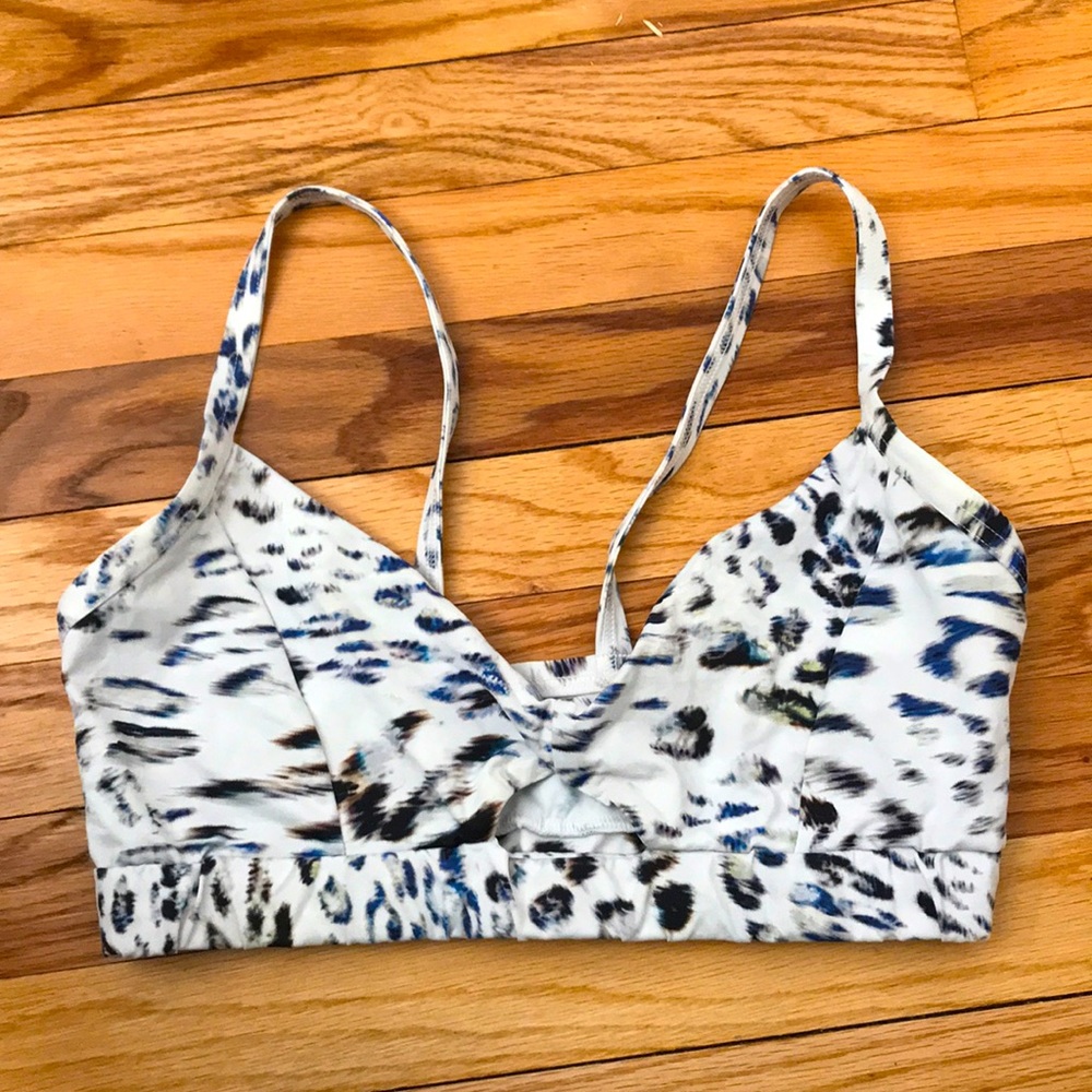 Varley Activewear Leopard Keyhole Bra
